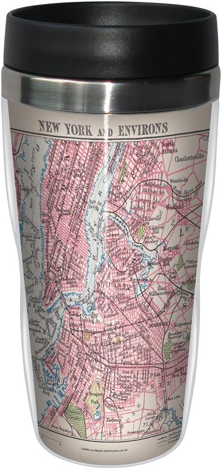 New York City Vintage Map Travel Mug
