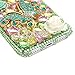 iPhone X Case, Mavis's Diary Full Edge Protective Plastic Case, 3D Handmade Crystal Clear Bling Green Diamonds Shiny Colorful Rhinestone Floral Butterfly Pearl Hard PC Cover for iPhone X Edition