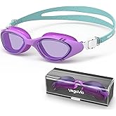 VegoVia Adult Swim Goggles for Men Women Swimming Goggles Pool Anti-Fog/UV Water Swim Glasses Goggle with Case