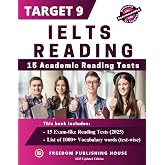 IELTS Academic Reading Practice Tests 2025: 15 Full-Length Exams with High-Frequency Vocabulary and Answer Keys