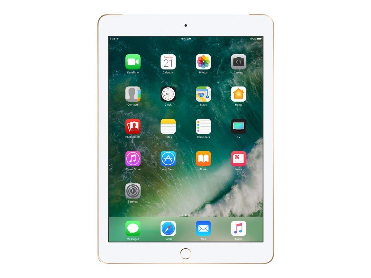 Apple iPad 9.7" 2018 128GB 4G - Gold (Renewed).