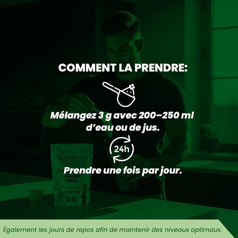 Creatine Monohydrate Poudre Micronisée 1 kg