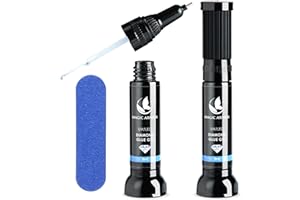 MAGIC ARMOR 2pcs Nail Rhinestone Glue Gel with Brush & Nail Glue Precision Pen tip Led Curing Needed Super Strong Adhesive Nail Art Glue Gel for Press on Nails Gem Jewelry Diamond Beads Stone 3D Nail Sequin Decor