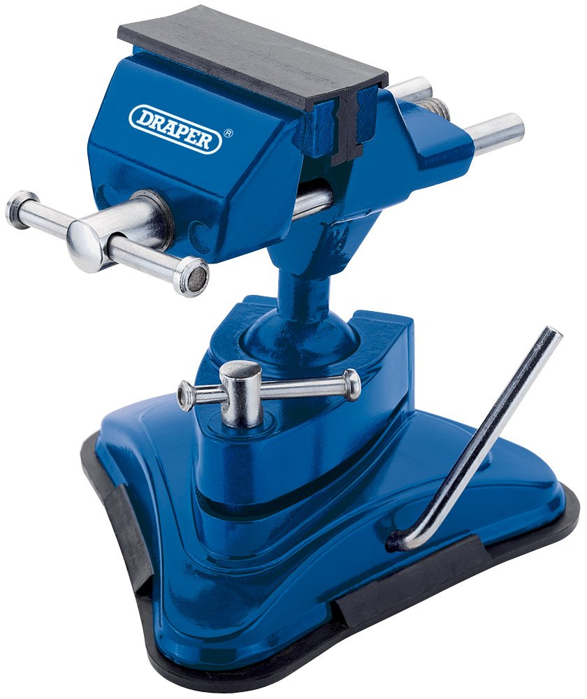 Draper 45245 Vacuum Vice, 10/L, 75mm , Blue