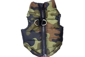 MaruPet Winter Waterproof Windproof Dog Vest - Warm Dog Jacket for Cold Weather - Camouflage, Small (Teddy, Chihuahua, Yorkshire) Only