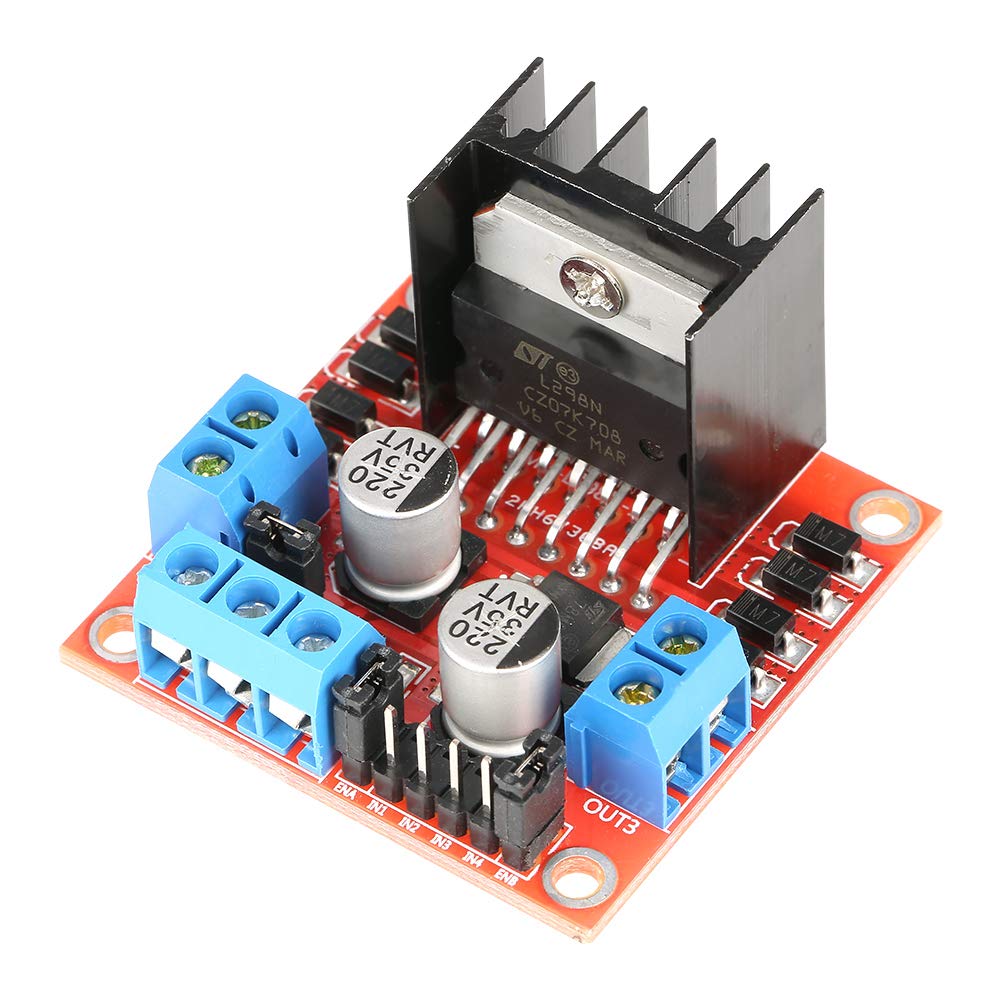 1pc L298N Motor Driver,Dual H Bridge Stepper Motor Driver Controller Board Module for driving stepping motor on smart cars or robots
