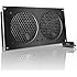 AC Infinity AIRPLATE S7, Quiet Cooling Fan System 12" with Speed Control, for Home Theater AV Cabinets