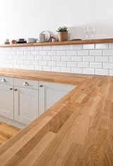House of Worktops Solid Oak Worktops 1M x 720mm x 27mm Premium Timber view 2
