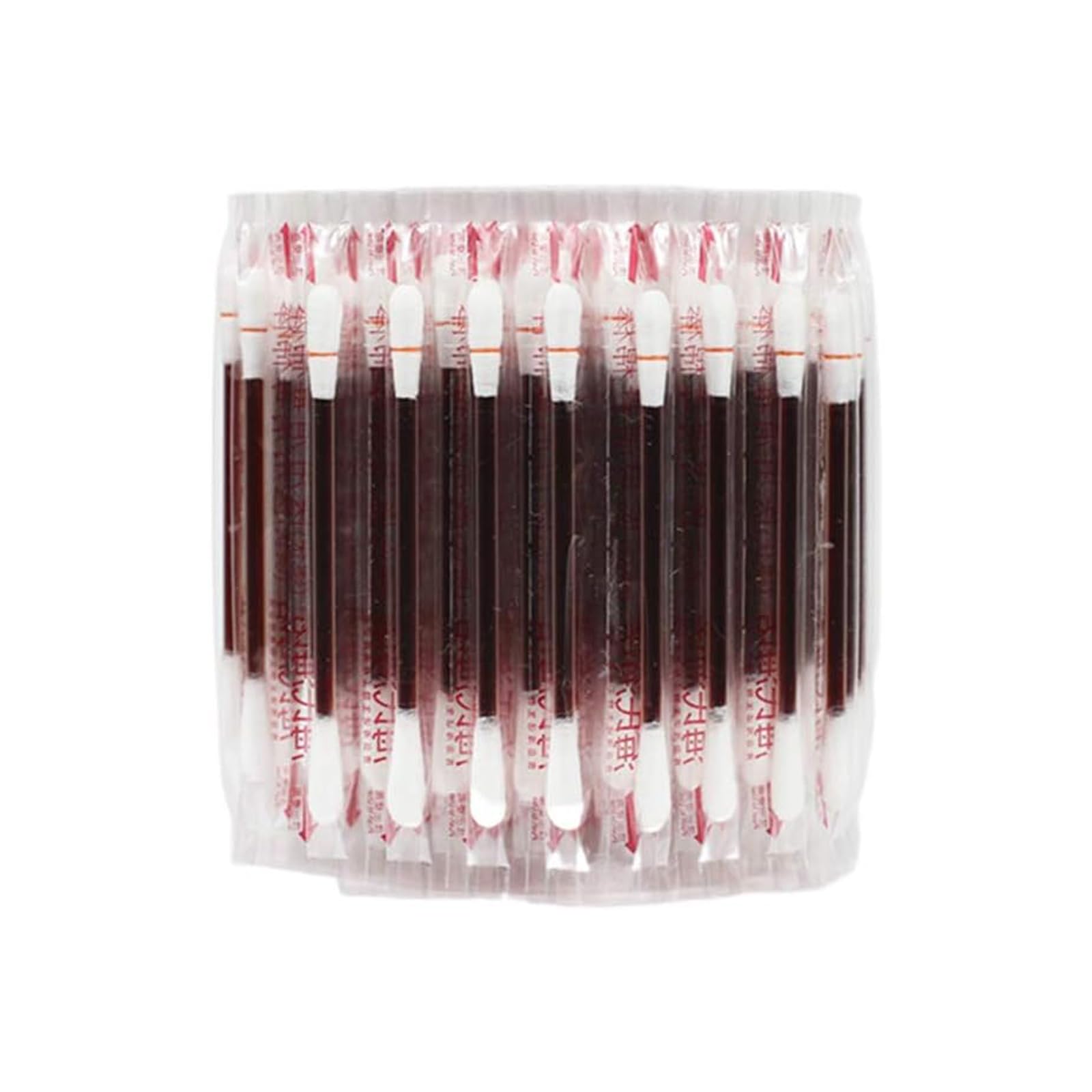 Healifty 100 Pieces Disposable Iodine Cotton Swabs, Iodine for Wounds Cotton Swabs, Portable Individually Wrapped Medical Cotton Buds for Nasal Ears Bruise, Emergency Wound Care