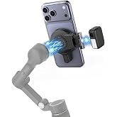 Magnetic Phone Mount Adapter For Magsafe DJI Osmo Mobile 8 8P 7P | OM Phone Clamp for DJI Gimbal , N54 Strong Magnets, Also Fits for DJI Osmo Mobile 7 6 SE 5 4, fits iPhone &amp; Android Phones