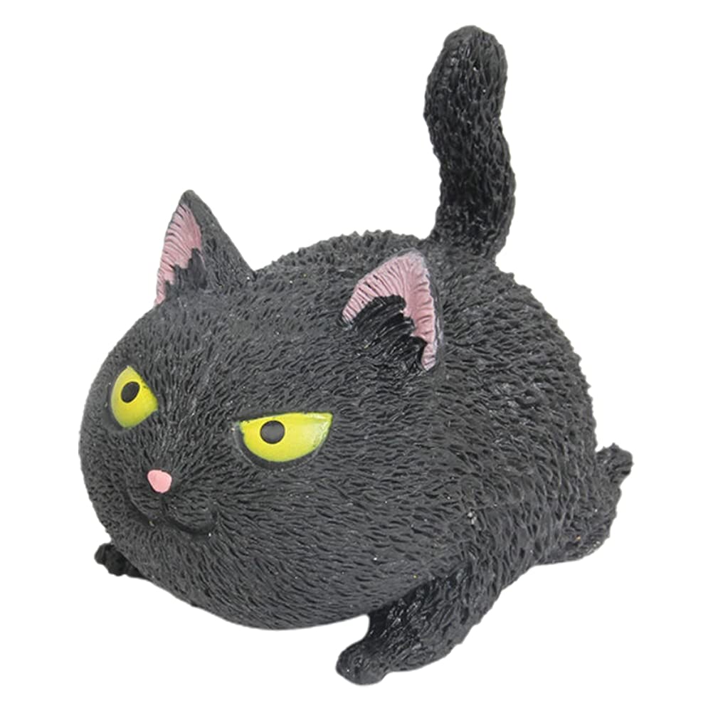 BTSEURY Angry Cute Cat Shaped Ball Toy, Relief Stress Squeezed Toys, Kitten Toy Squeeze Ball, Gift for Kids and Adults