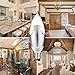 L LOHAS LED Candelabra Bulb, Dimmable 60-Watt Light Bulbs Equivalent, LED 6-Watt Warm White 2700K Chandelier Bulbs, Decorative Candle Light Bulb E12 Candelabra Base, 120V, 550 Lm, Torpedo Shape(3 Pack)