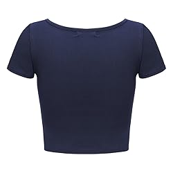 OThread & Co. Women's Basic Crop Tops Stretchy