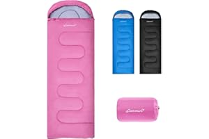 Clostnature Sleeping Bag for Adults and Kids - Lightweight Sleeping Bags for Camping, Compact Ultralight Design for Backpacki