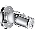 Shower Head Holder Wall Mounted, Screw Mounted Shower Spray Holder,Adjustable Handheld Shower Head Bracket,Shower Holder for Universal Wall Bathroom with Wall Anchors and Screws (Chrome Polished)