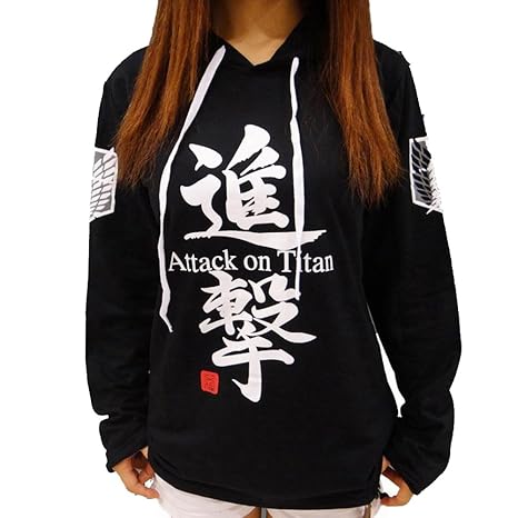 Jeylu Kapuzenpullover, Kostüm Eren Jäger aus 'Attack on Titan', Herbstbekleidung