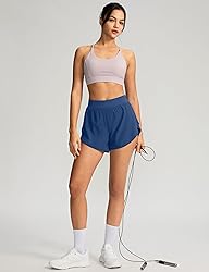 Soothfeel High Waisted Athletic Running Shorts for
