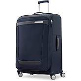 Samsonite Elevation Plus 30-Inch Large Checked Luggage - Expandable Softside Spinner Suitcase - Midnight Blue