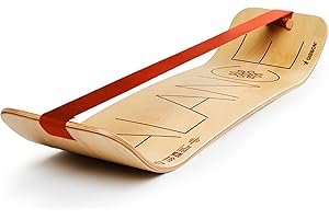 GIBBON SlackBoard - GiBoard Balance Board Kids & Adults - Slackline Balance Trainer - Slack Board Core Workout Equipment Home