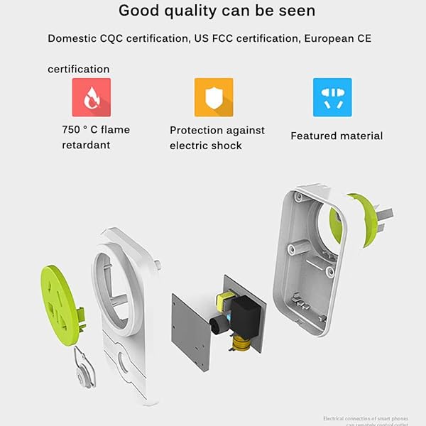 RWQRWQ Smart Life WiFi Smart Socket Plug EU UK AU US Plug 10A Control Remoto Alexa Google Home Energy MonitorAU