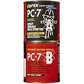 PC Products PC-7 Epoxy Adhesive Paste, Two-Part Heavy Duty, 8 lb in Two Cans, Charcoal Gray 128770