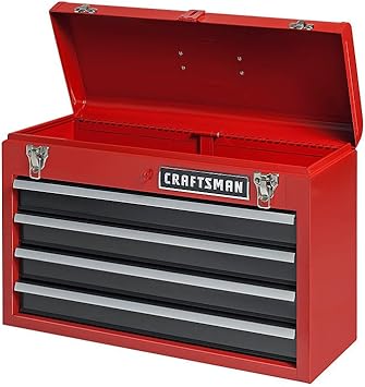 Craftsman 4 Drawer Chest With Large Top Compartment Amazon Com