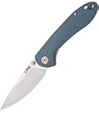 Couteau Pliant Sitivien ST132 - Lame Acier D2, Manche Micarta Marron, Neuf !