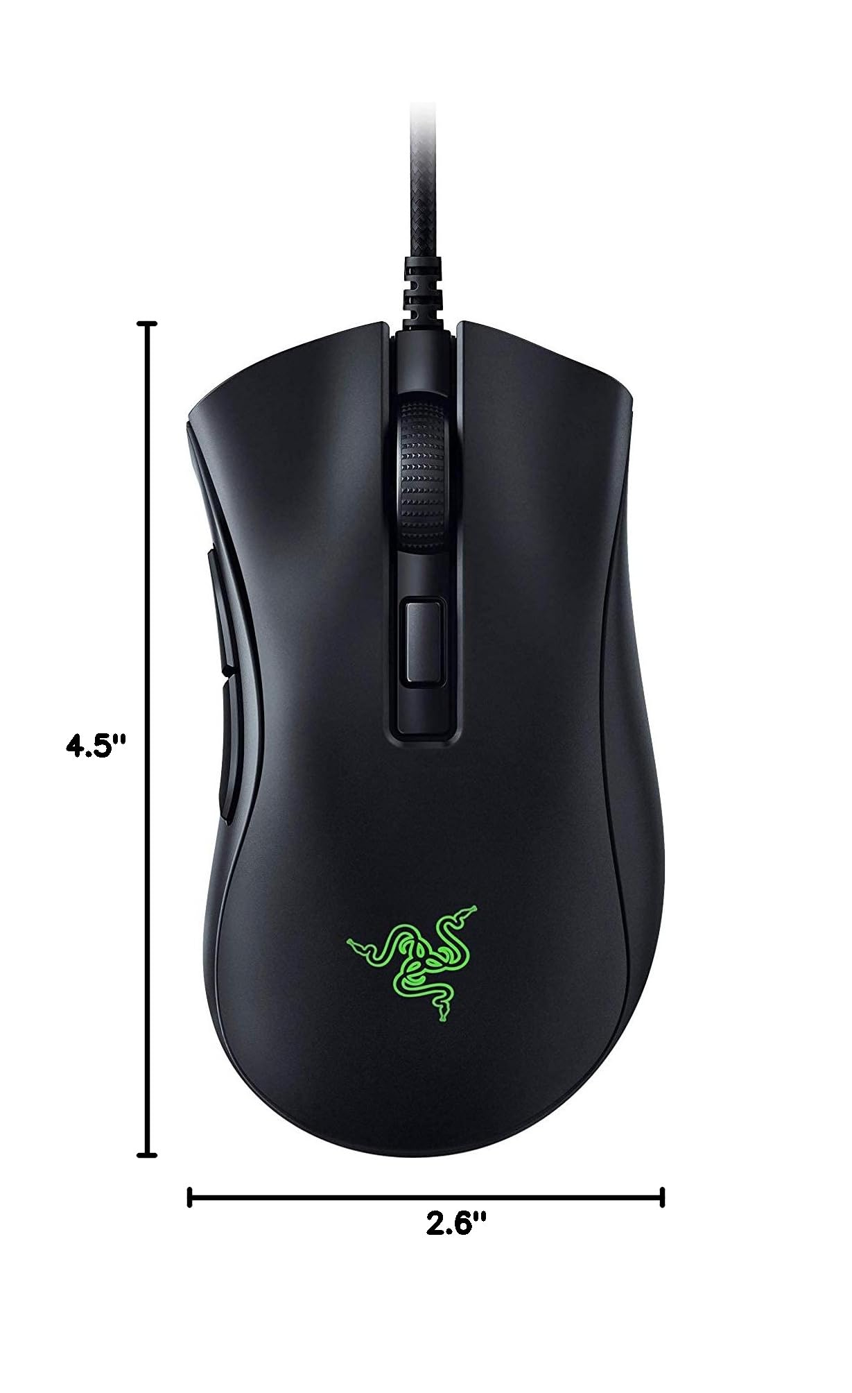 Razer DeathAdder v2 Mini Gaming Mouse: 8500K DPI Optical Sensor - 62g Lightweight Design - Chroma RGB Lighting - 6 Programmable Buttons - Anti-Slip Grip Tape Included - Classic Black