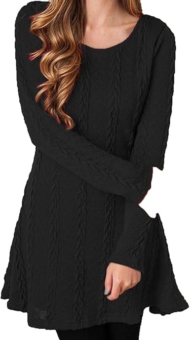 winter white long sleeve sweater dress