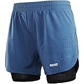 ARSUXEO Men's Active Training Running Shorts 2 in 1