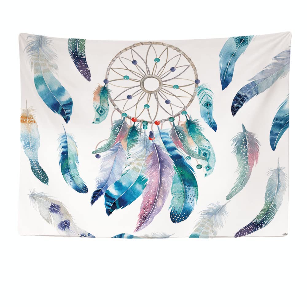 Ulticool - Dreamcatcher Dreamcatcher Indian Feathers - Wall Tapestry - 200x150cm - Large Tapestry - Poster Decoration - Accessories Hippie Bohemian - Decoration – Dress – Canvas - Painting - Tapestry — image 1