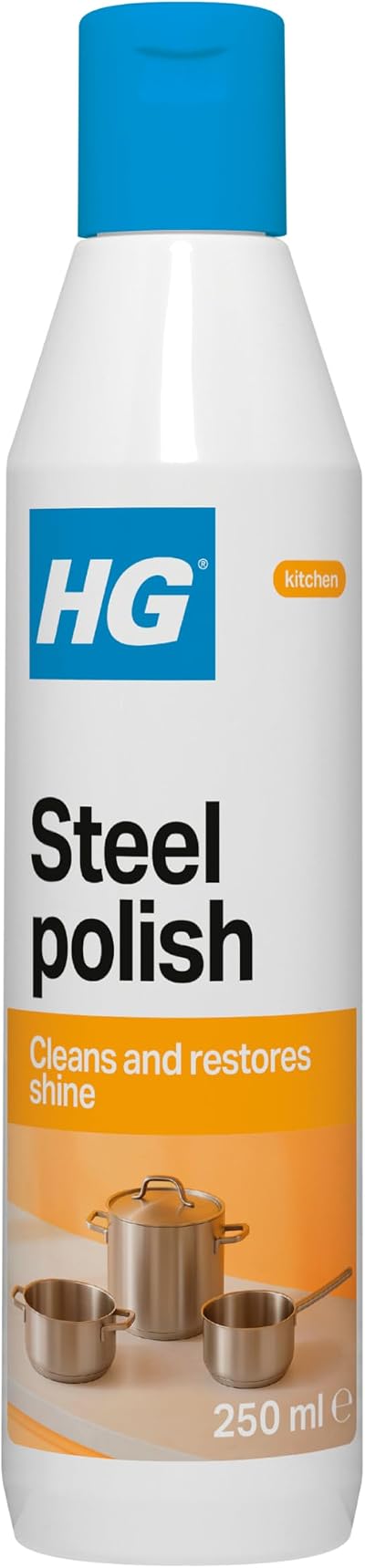 HG Steel Polish Stainless Steel Cleaner & Protector 250ml Multi Surface