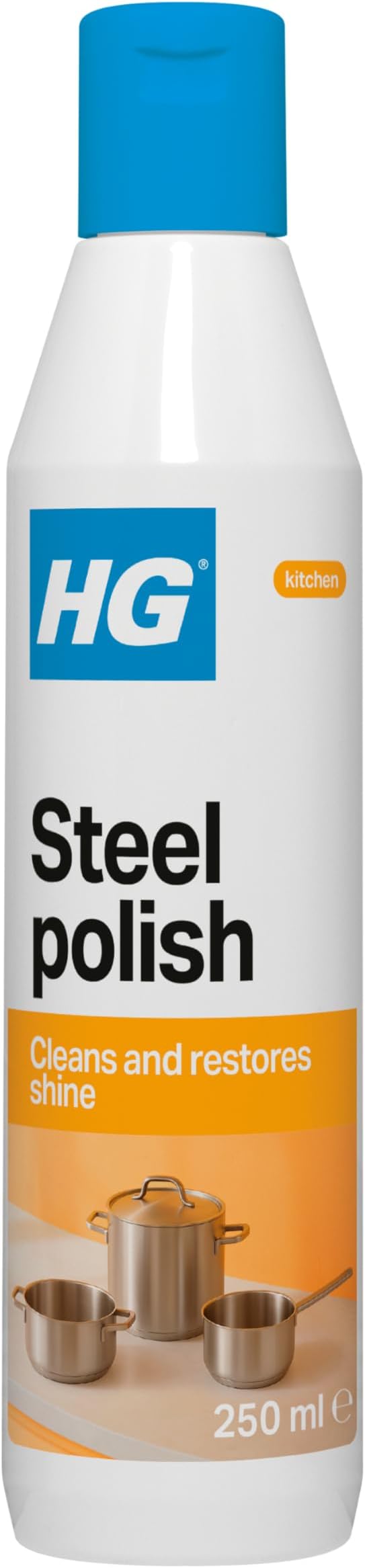 HG Steel Polish Stainless Steel Cleaner & Protector 250ml Multi Surface