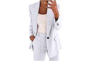 Pant Suits for Women Dressy Casual 2 Piece Business Outfits Professional Work Blazer Jackets Long Pants Suits