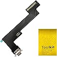 TPhaelay Dock Connector Replacement Compatible with iPad Air 4 4th/ 5 5th Gen 10.9 inch Charging Port Replacement Assembly Flex Cable(Black) WiFi Version