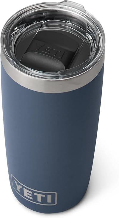 YETI Rambler 10 oz Tumbler Navy with MagSlider Lid Stainless Steel