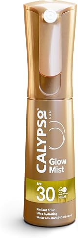 Calypso Glow Mist SPF30 Sun Spray Radiant Skin Glow Finish Water Resistant 100ml view 2