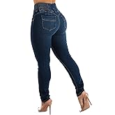 Moda Xpress High Waisted Butt Lifting Jeans for Women - Colombian Design Jeans Levanta Cola