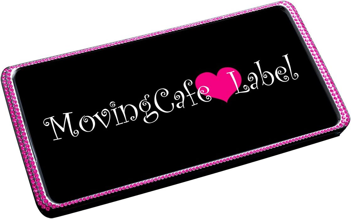 Amazon キラキラ ライセンスフレーム ピンク ナンバーカバー ホルダー 車 バイク