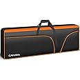 CAHAYA 88 Key Keyboard Case Electric Keyboard Piano Gig Bag 0.5inch Thick Padded Case with Side Handles and Adjustable Shoulder Straps CY0327