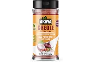 AKAYA Haitian Traditional Creole Seasoning - 130g. (Pack of 1) All-Natural, No MSG, Non-GMO and Gluten-free Cajun Seasoning f