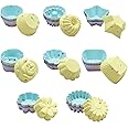 40PCS Silicone Cupcake Baking Cups Set Silicone Baking Cups For Baking, Including 8 Shapes Silicone Muffin Cups Cupcake Molds
