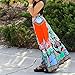 Franterd Women Beach Skirt Casual Traditional African Print Length Maxi Skirts