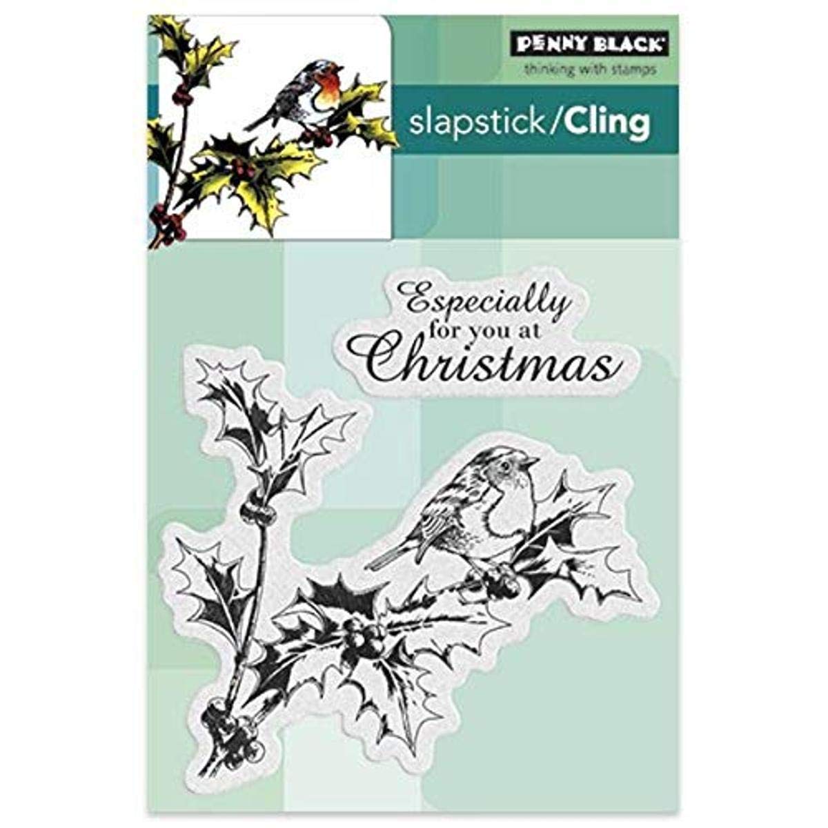 Penny Black Cling Stamp 5 x 7-inch Holly Tweet, Acrylic, Multicolour, 0.63x11.43x18.41 cm