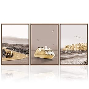 signwin 3 Piece Framed Canvas Wall Art Beautiful...