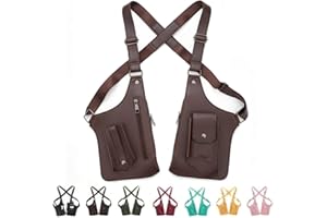 Premium Leather Adjustable Underarm Shoulder Bag for Men & Women, Heritage Classic Shoulder Satchel (Brown)