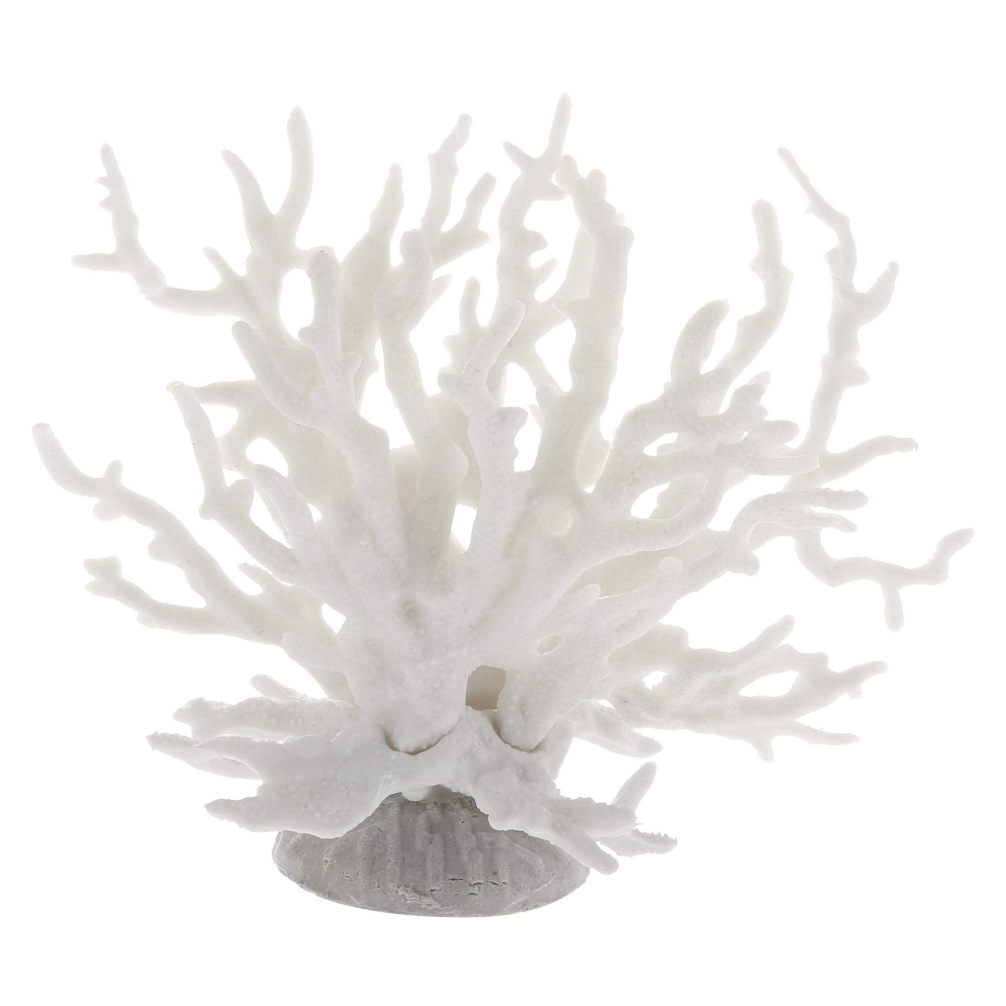 CAPASTEC Colorful Coral Reef Decor, Mini Faux Coral Decor for Aquarium Decorations, 6.5x5.83inch (White)