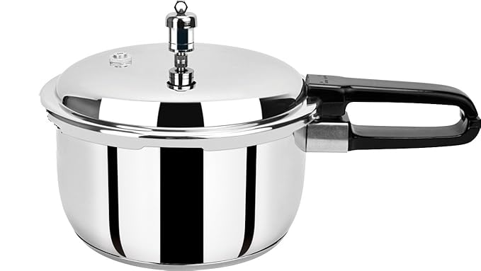 Pristine Induction Base Stainless Steel Pressure Cooker (3Ltr ,Silver)