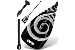 BPS New Zealand 2-Piece Adjustable Stand-up Paddle Board Paddle, Carbon Fiber or Fiberglass Shaft Comes with Carrying Paddle Bag