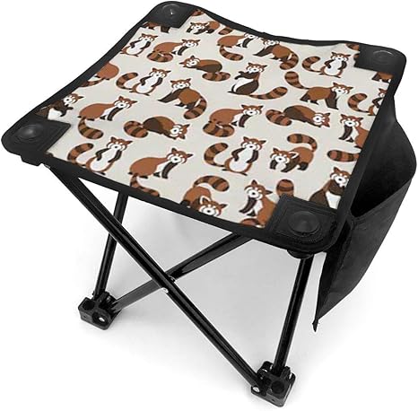 Amazon レッサーパンダ 3 折り畳み椅子 アウトドアチェア コンパクト 折りたたみチェア 収納袋付き ミニ おしゃれ 小型 キャンプ お釣り 登山 お花見 耐荷重100kg 折りたたみチェア オンライン通販